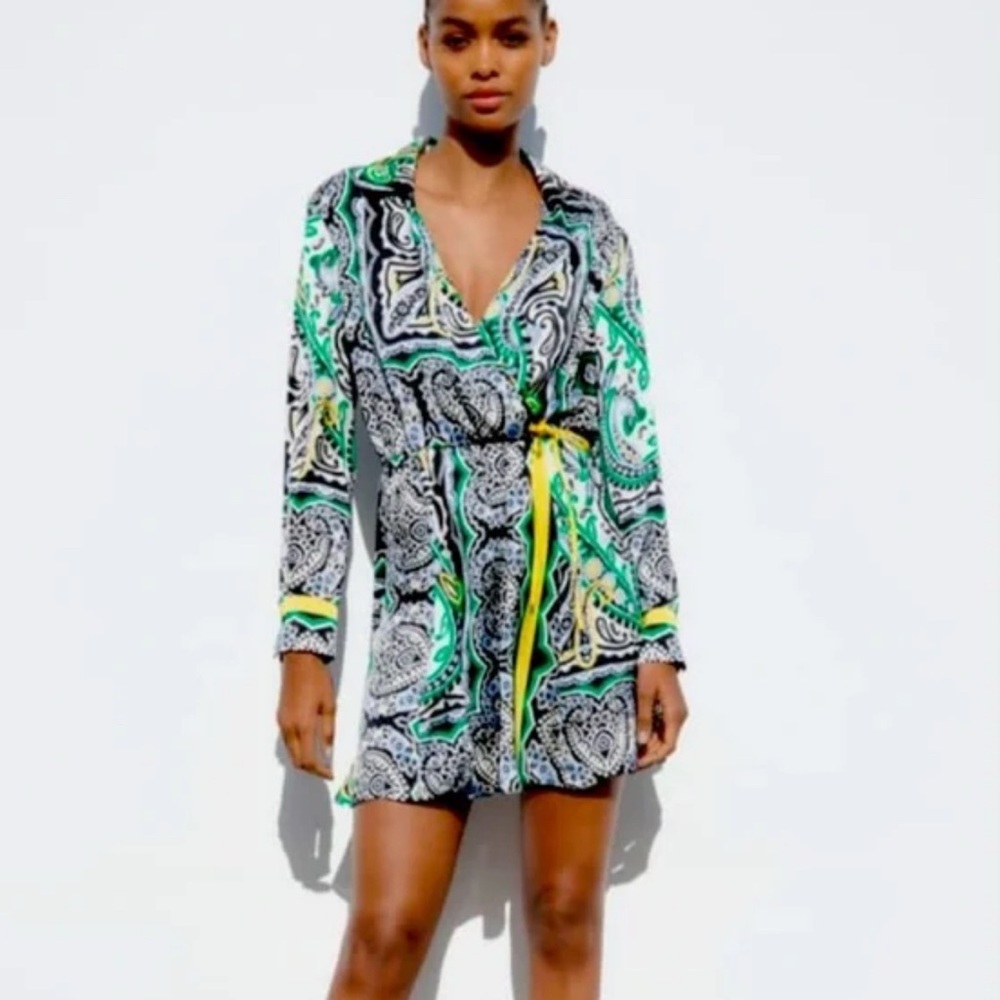 Zara Multicolor Paisley Dress